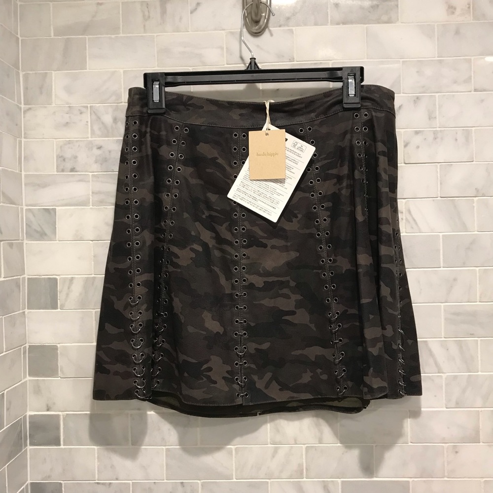 Haute Hippie Leather Mini Camo - Picture 3 of 7